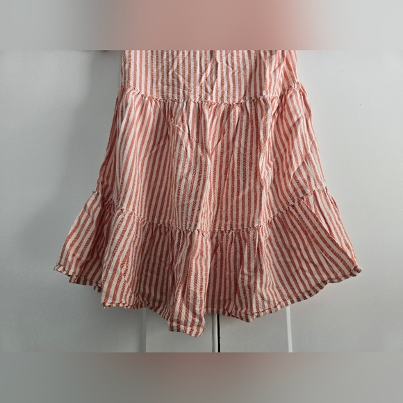 Japana Striped Salmon and White Dress - Picture 10 of 11